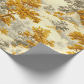 Winterwald Toile de Jouy Muster (8) Geschenkpapier (Ecke)
