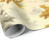 Winterwald Toile de Jouy Muster (8) Geschenkpapier (Rolleneckpunkt)