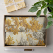 Winterwald Toile de Jouy Muster (8) Seidenpapier (Geschenk)