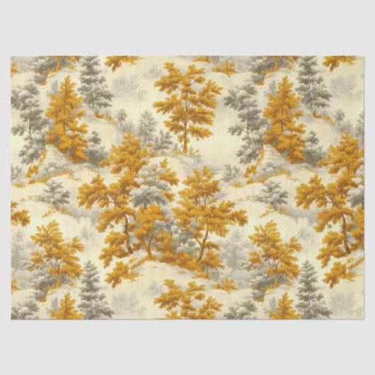 Winterwald Toile de Jouy Muster (8) Seidenpapier (Vorderseite)