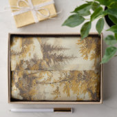 Winterwald Toile de Jouy Muster (9) Seidenpapier (Geschenk)