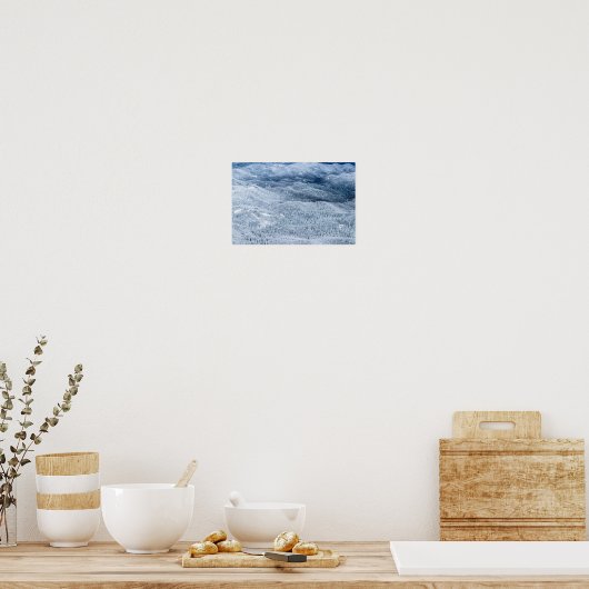 Winterwald unter Schnee Poster (Küche)