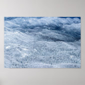 Winterwald unter Schnee Poster (Vorne)
