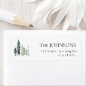 Winterwald-Urlaubsmarke (Insitu)