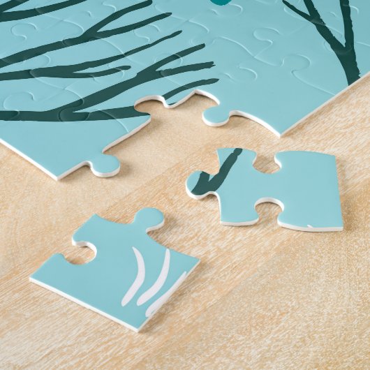 Winterwald: Vintag nahtlos Puzzle (Seite)