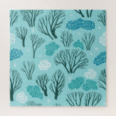 Winterwald: Vintag nahtlos Puzzle (Vertikal)