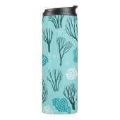 Winterwald: Vintag nahtlos Thermosbecher (Nach links gedreht)