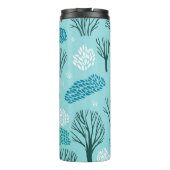 Winterwald: Vintag nahtlos Thermosbecher (Rückseite)