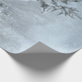 Winterwald Vintage Waldlandschneebedeckte Bäume Geschenkpapier (Ecke)