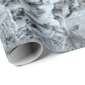 Winterwald Vintage Waldlandschneebedeckte Bäume Geschenkpapier (Rolleneckpunkt)