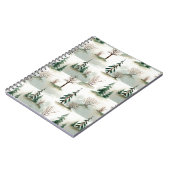 Winterwald: Von Hand Gezeichnet Grüner Weichzeichn Notizblock (Linke Seite)