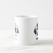 Winterwald-Wald-Elch Personalisiert   Kaffeetasse (Mittel)