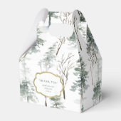 Winterwald | Waldhochzeit Geschenkschachtel (Vorderseite)