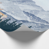 Winterwald,Waldtiere Geschenkpapier (Ecke)