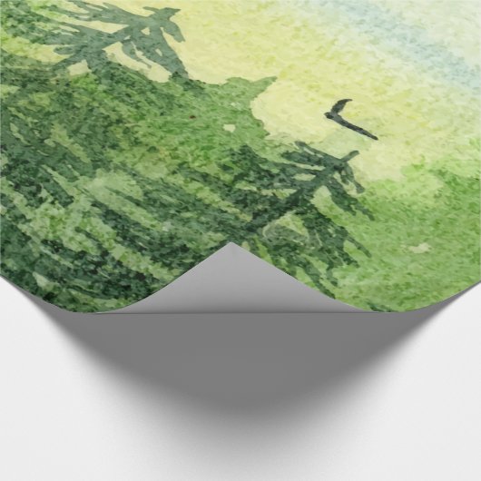 Winterwald,Waldvögel Geschenkpapier (Ecke)