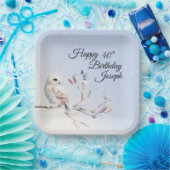 Winterwald-Wasserfarben-Papierteller Pappteller (Party)