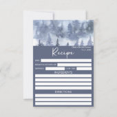 Winterwald Wasserfarbenrezept für die Braut (Vorderseite)