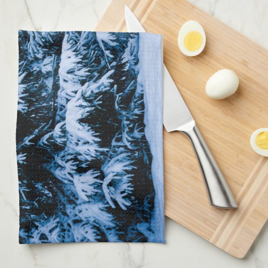 Winterwald Weihnachtsbaum Handtuch (Viertel Falte)