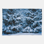 Winterwald Weihnachtsbaum Handtuch (Horizontal)