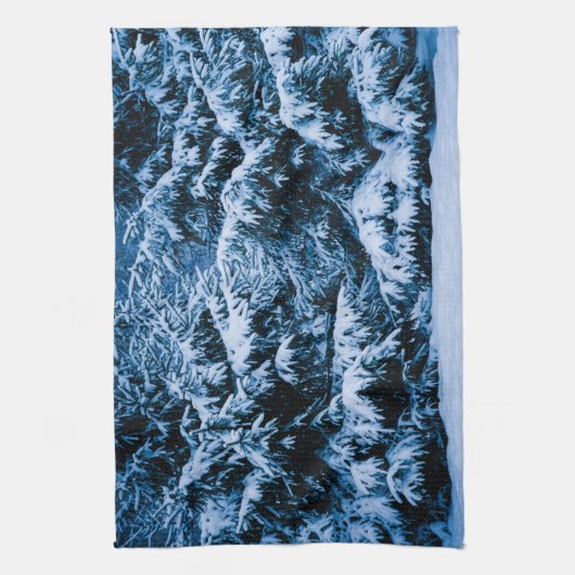 Winterwald Weihnachtsbaum Handtuch (Vertikal)