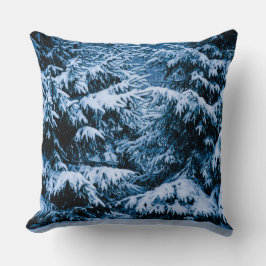 Winterwald Weihnachtsbaum Kissen
