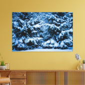 Winterwald Weihnachtsbaum Leinwanddruck (Insitu (Wohnzimmer))