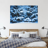 Winterwald Weihnachtsbaum Leinwanddruck (Insitu (Schlafzimmer))