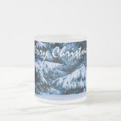 Winterwald Weihnachtsbaum Mattglastasse (Mittel)