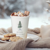 Winterwald Weihnachtsbaum Pappbecher