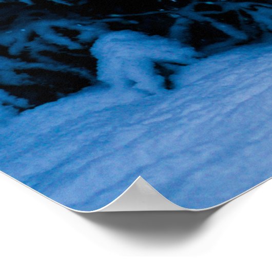 Winterwald Weihnachtsbaum Poster (Ecke)