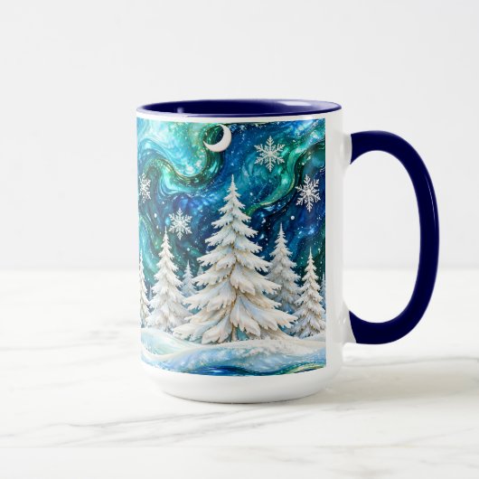 Winterwald-Weihnachtsbecher Tasse (Rechts)
