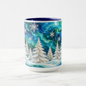 Winterwald-Weihnachtsbecher Tasse (Zentrum)