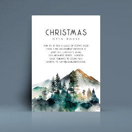 Winterwald Weihnachtshaus Einladung