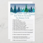 Winterwald wie gut Sie wissen, Babydusche (Vorne/Hinten)