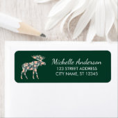 Winterwald-Wildblume-Elch-Rücksendeadresse      (Insitu)