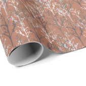 Winterwald Winterbäume Geschenkpapier (Rolleneckpunkt)