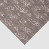 Winterwald Winterbäume Seidenpapier (Detail)