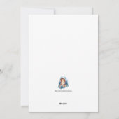 Winterwald Winterschneeflatter Ferienkarte Feiertagskarte (Rückseite)