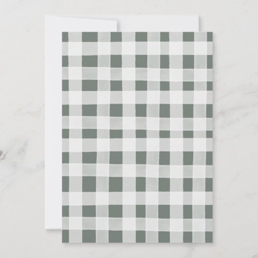 Winterwald zum Geburtstag Einladung (Rückseite)