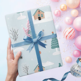 Winterwaldbär Weihnachten Geschenkpapier
