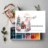 Winterwaldbären-Windeln Begleitkarte