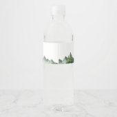 Winterwaldbärendusche Wasserflaschenetikett (Rückseite)