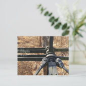 Winterwaldbrücke Postkarte (Stehend Vorderseite)