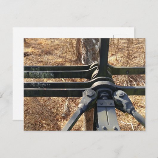 Winterwaldbrücke Postkarte (Vorne/Hinten)