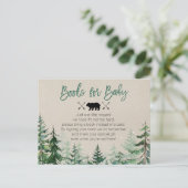 Winterwaldbücher für Baby Postkarte (Stehend Vorderseite)