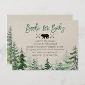 Winterwaldbücher für Baby Postkarte (Vorne/Hinten)