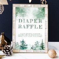 Winterwalddiaper Tombola-Babydusche