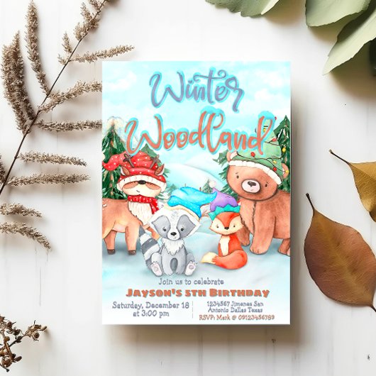 Winterwälder - jedes Alter Einladung