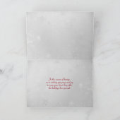 Winterwälder mit Kiefernholz Karte (Innenseite)