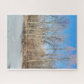Winterwälder mit Schnee am Sonntag Puzzle (Horizontal)